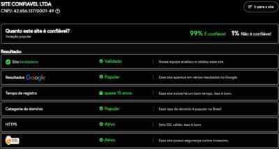 Site verificado e verdadeiro:998brlcom